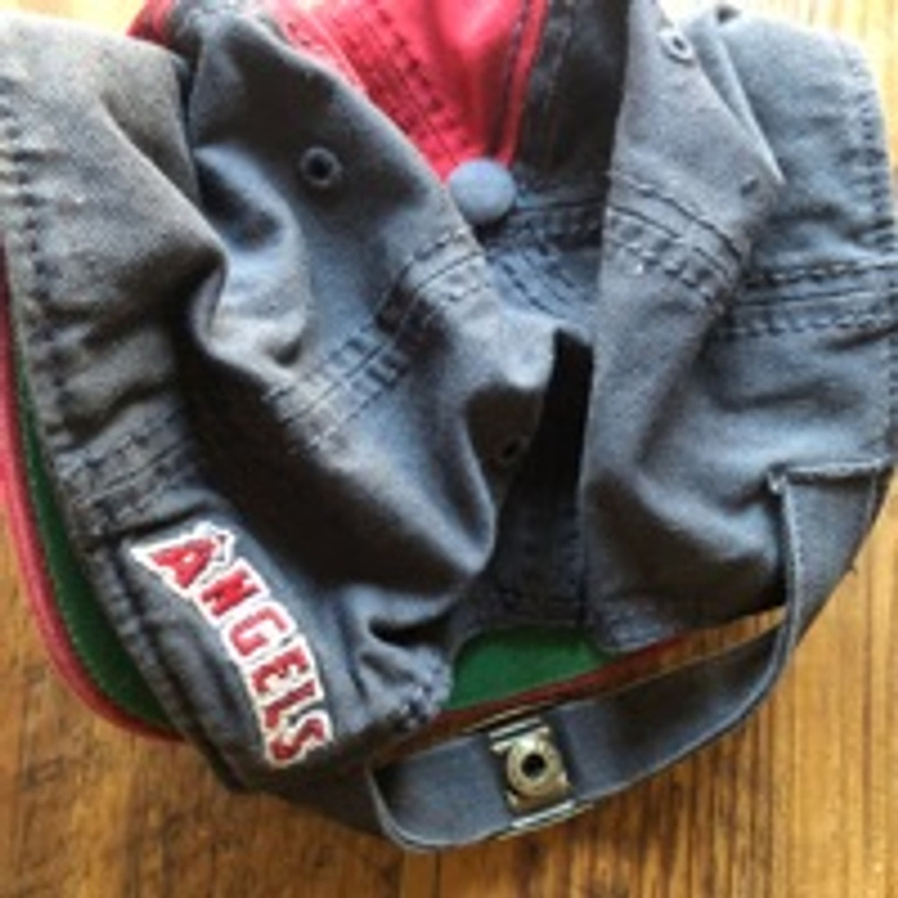 angels 47 Brand Baseball Cap Adjustable Red Gray - Picture 3 of 6